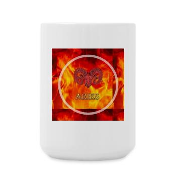 aries - Large Mug 440 ml - white - Front
