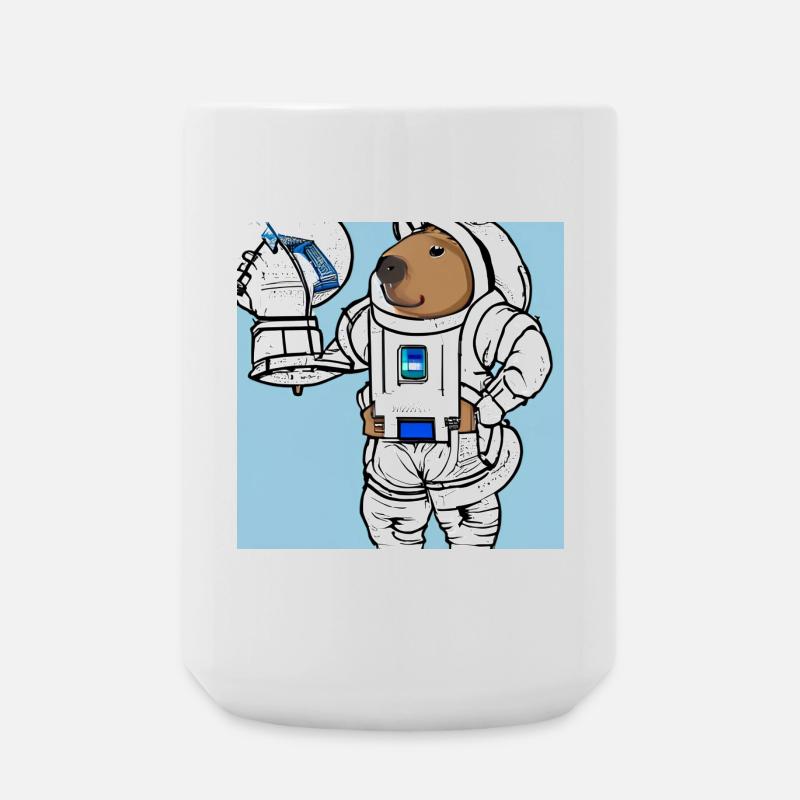 Astronaute de Capybara - Grande tasse 440 ml - blanc