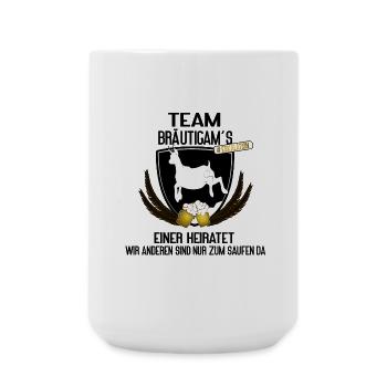 Team Bräutigam´s - einer heiratet, der Rest trinkt - Große Tasse 440 ml - Weiß - Vorne