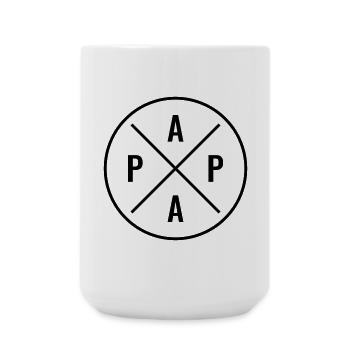 Papa - Große Tasse 440 ml - Weiß - Vorne