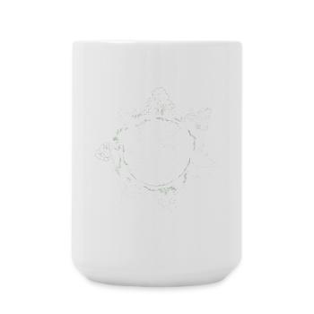 Planet Earth, Trees, Climate Protection, Environment - Large Mug 440 ml - white - Front