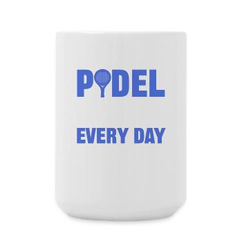 Padel Sport Tennis Player Statement Racket - Large Mug 440 ml - white - Front