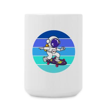 Spaceman, astronaut, rocket - Large Mug 440 ml - white - Front