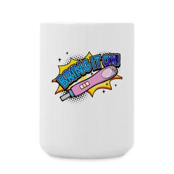 Déclaration de grossesse mère bébé - Grande tasse 440 ml - blanc - Devant