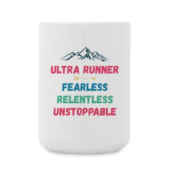 Ultra Runnner - Intrépide. Implacable. Imparable. - Grande tasse 440 ml - blanc - Devant