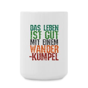 Wanderwege Wanderer Statement Klettern Wandern - Große Tasse 440 ml - Weiß - Vorne