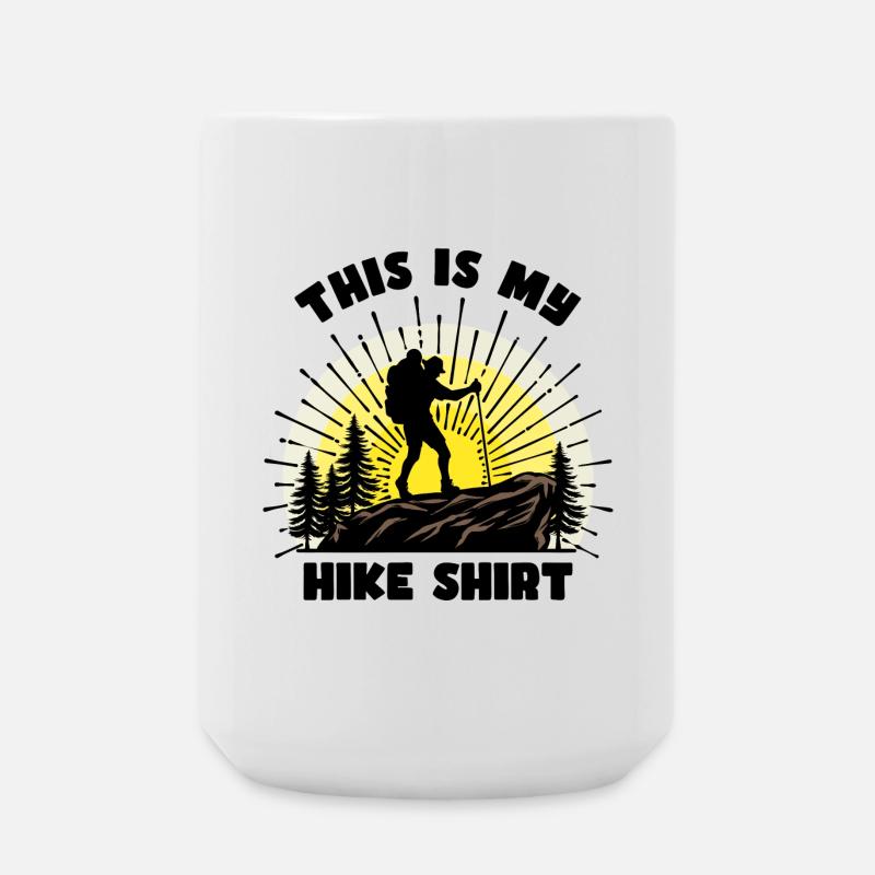 Hiker Statement Hike Hiking Mountain Hike - Large Mug 440 ml - white