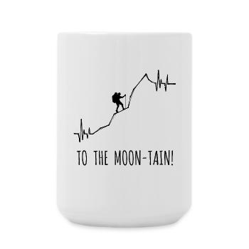Hiking Mountaineering Statement Hiker Hike - Large Mug 440 ml - white - Front