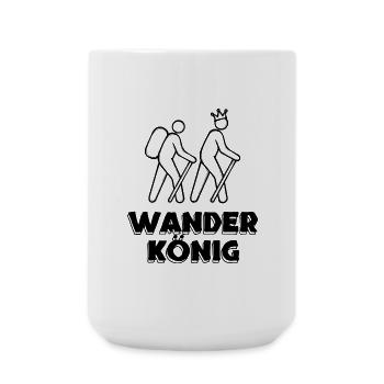 Klettersteig Wandern Wanderer Wanderwege Statement - Große Tasse 440 ml - Weiß - Vorne