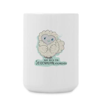 Lioba Seidenhuhn - Große Tasse 440 ml - Weiß - Vorne