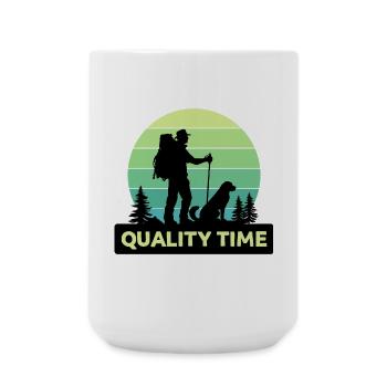 Nature Lovers Hiking Statement Mountaineering Mountains - Large Mug 440 ml - white - Front