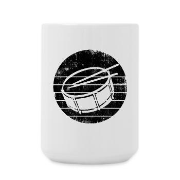 Tambour latéral - Grande tasse 440 ml - blanc - Devant