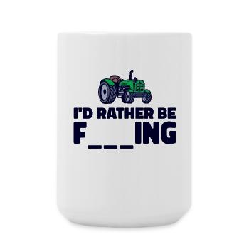 Déclaration du tracteur agricole Domaine agricole - Grande tasse 440 ml - blanc - Devant