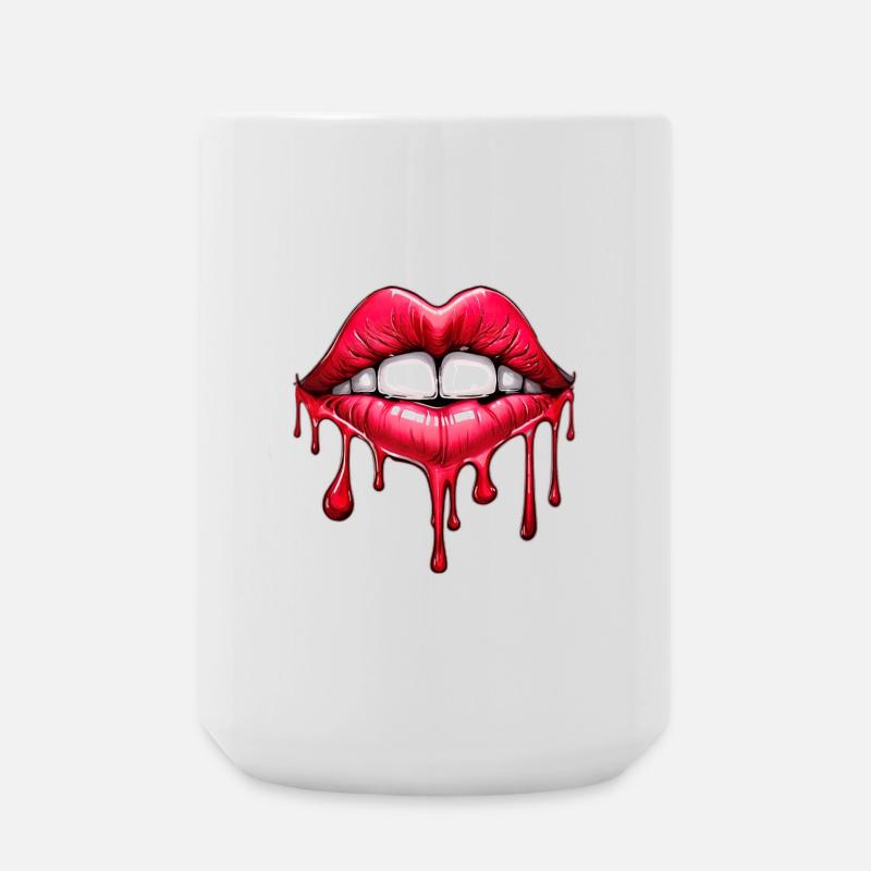 Lèvres - Grande tasse 440 ml - blanc