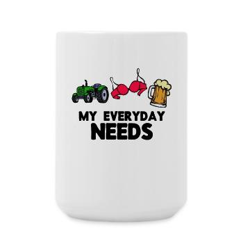 Landmaschinen Ackerbau Traktor Fahrzeug Statement - Große Tasse 440 ml - Weiß - Vorne