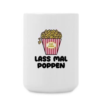 Movies Statement Popcorn Filmabend Kino Nacht - Große Tasse 440 ml - Weiß - Vorne