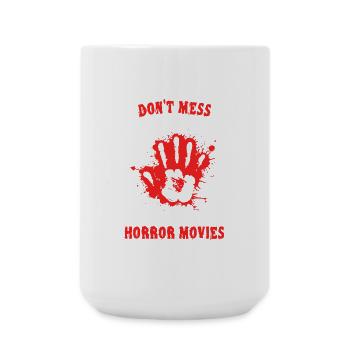 Films Soirée Cinéma Déclaration Regarder Film Cineaste - Grande tasse 440 ml - blanc - Devant