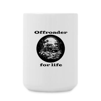 Offroader for life - Large Mug 440 ml - white - Front