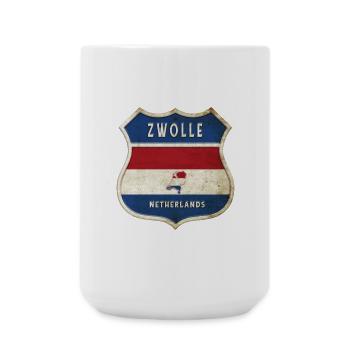 Conception des armoiries de Zwolle (Pays-Bas) - Grande tasse 440 ml - blanc - Devant