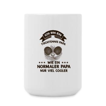 Ich bin ein Tischtennis Papa - Große Tasse 440 ml - Weiß - Vorne