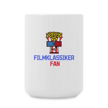 Kino Movies Theater Statement Popcorn Filmabend - Große Tasse 440 ml - Weiß - Vorne