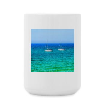 Summer Sailing - Große Tasse 440 ml - Weiß - Vorne