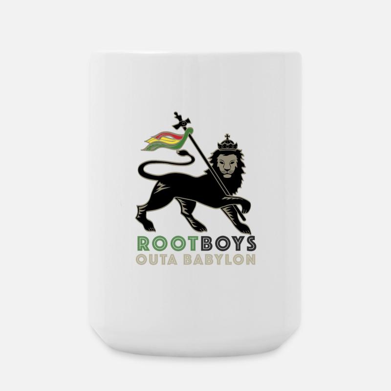 RootBoys outa Babylon - Grande tasse 440 ml - blanc