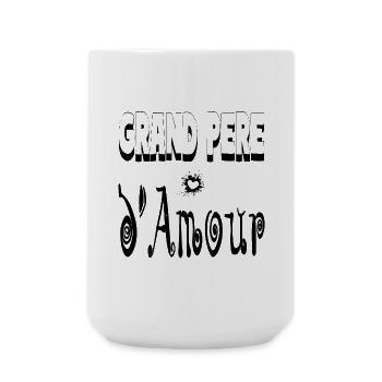 Grand Père Amour Cœur Papy - Grande tasse 440 ml - blanc - Devant