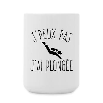 J'peux pas j'ai Plongée - Humour Nautique - Grande tasse 440 ml - blanc - Devant