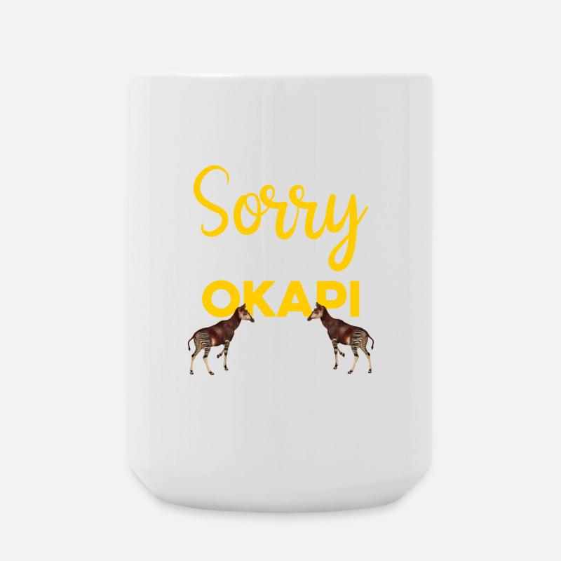 Okapi Highlights im Zoo - Große Tasse 440 ml - Weiß