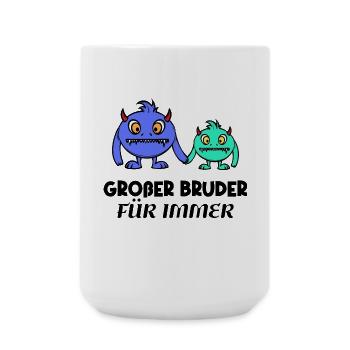 Großer Bruder Geschwisterliebe Statement Bro - Große Tasse 440 ml - Weiß - Vorne