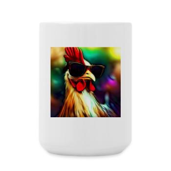 Fancy Chicken III - Große Tasse 440 ml - Weiß - Vorne