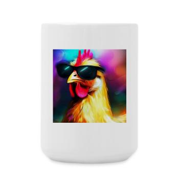 Fancy Chicken IV - Große Tasse 440 ml - Weiß - Vorne