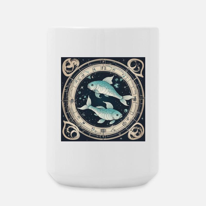 Zodiac Pisces - Large Mug 440 ml - white