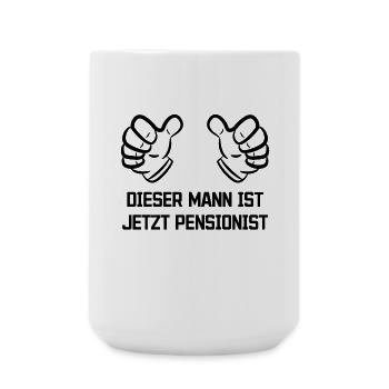 Auszeit Senior Ruhestand Statement Lebensabend - Große Tasse 440 ml - Weiß - Vorne