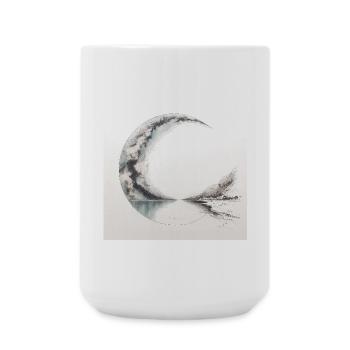 Drawing poster of a surreal landscape - Large Mug 440 ml - white - Front