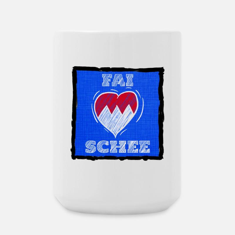FAI SCHEE - Le dialecte franconien, c’est bien. - Grande tasse 440 ml - blanc