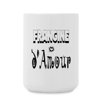 Frangine Amour Cœur Sœur - Grande tasse 440 ml - blanc - Devant