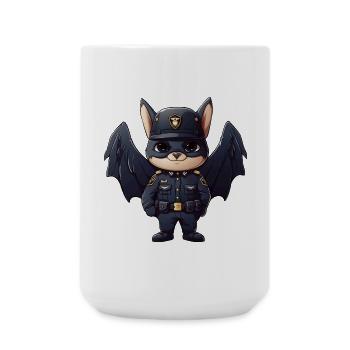 Bat Policeman - Large Mug 440 ml - white - Front