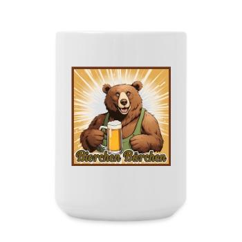 Bierchen Bärchen - Große Tasse 440 ml - Weiß - Vorne