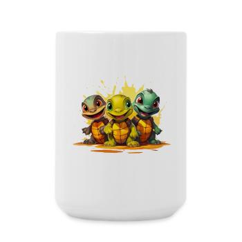 Baby turtles squad - Large Mug 440 ml - white - Front