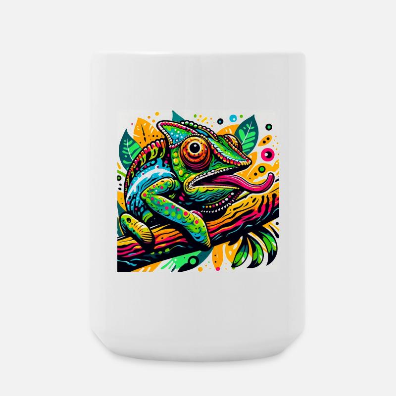 Caméléon - Grande tasse 440 ml - blanc
