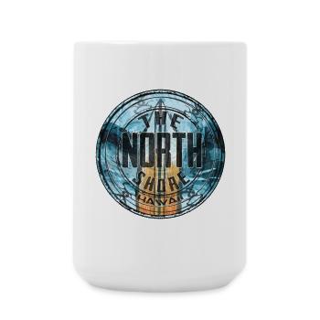 Northshore Hawaii - Große Tasse 440 ml - Weiß - Vorne