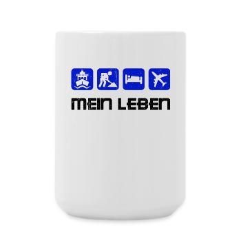Job Statement Arbeiter Angestellter Arbeit - Große Tasse 440 ml - Weiß - Vorne