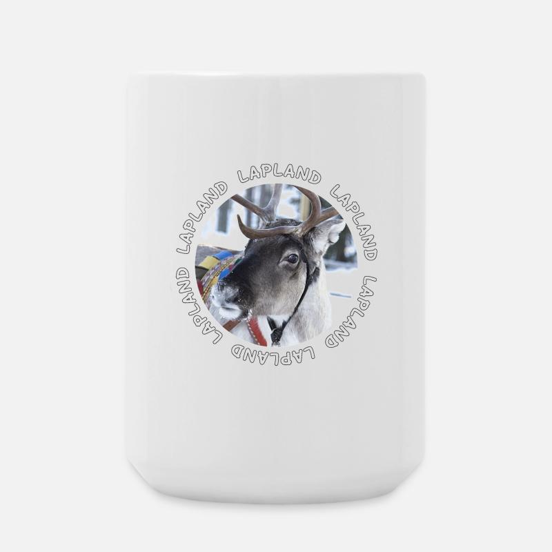 Lapland reindeer - Large Mug 440 ml - white