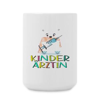 Kinderärztin Medizinerin Kinderheilkunde - Große Tasse 440 ml - Weiß - Vorne