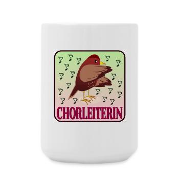 Chorleiterin SINGEN - CHÖRE LEITEN - Große Tasse 440 ml - Weiß - Vorne