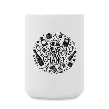 new year new chance silvester luck - Große Tasse 440 ml - Weiß - Vorne