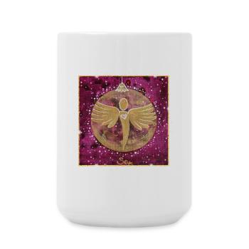 Christmas Ball Angel Magic Sonja Ariel von Staden - Large Mug 440 ml - white - Front
