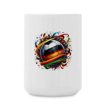 Fussball WM26 Weltmeisterschaft - Große Tasse 440 ml - Weiß - Vorne